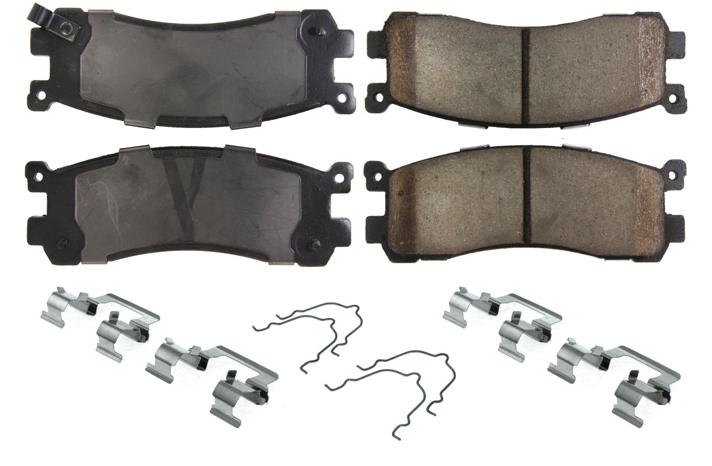 Centric Parts 105.0553 Posi-Quiet Ceramic Brake Pads with Shims and Har Centric Parts 105.0553