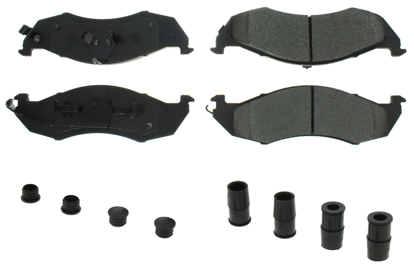 Centric Parts 105.0576 Posi-Quiet Ceramic Brake Pads with Shims and Har Centric Parts 105.0576