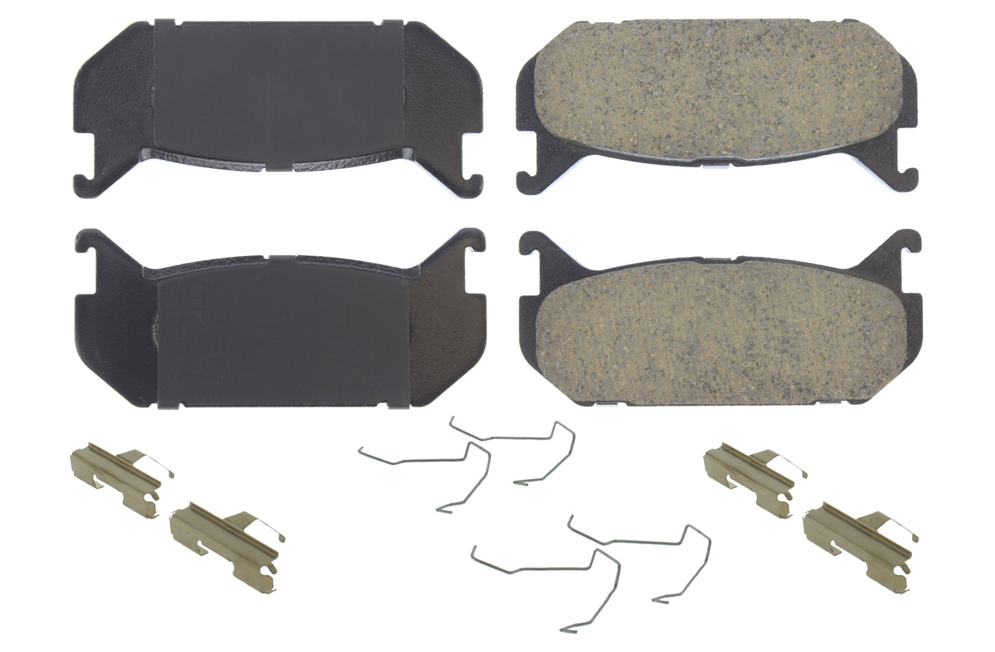 Centric Parts 105.0584 Posi-Quiet Ceramic Brake Pads with Shims and Har Centric Parts 105.0584