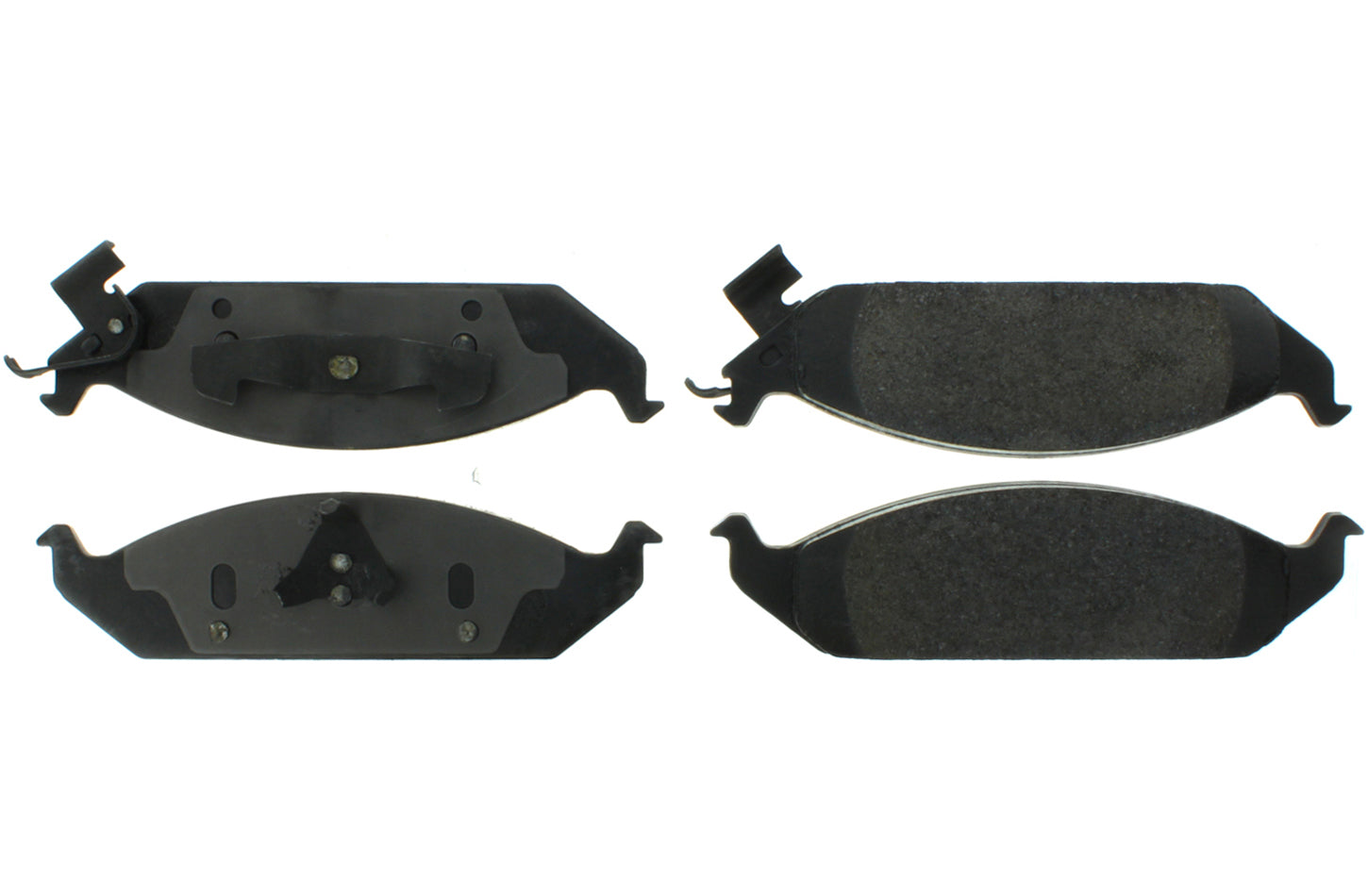 Centric Parts 105.065 Posi-Quiet Ceramic Brake Pads with Shims and Har Centric Parts 105.065