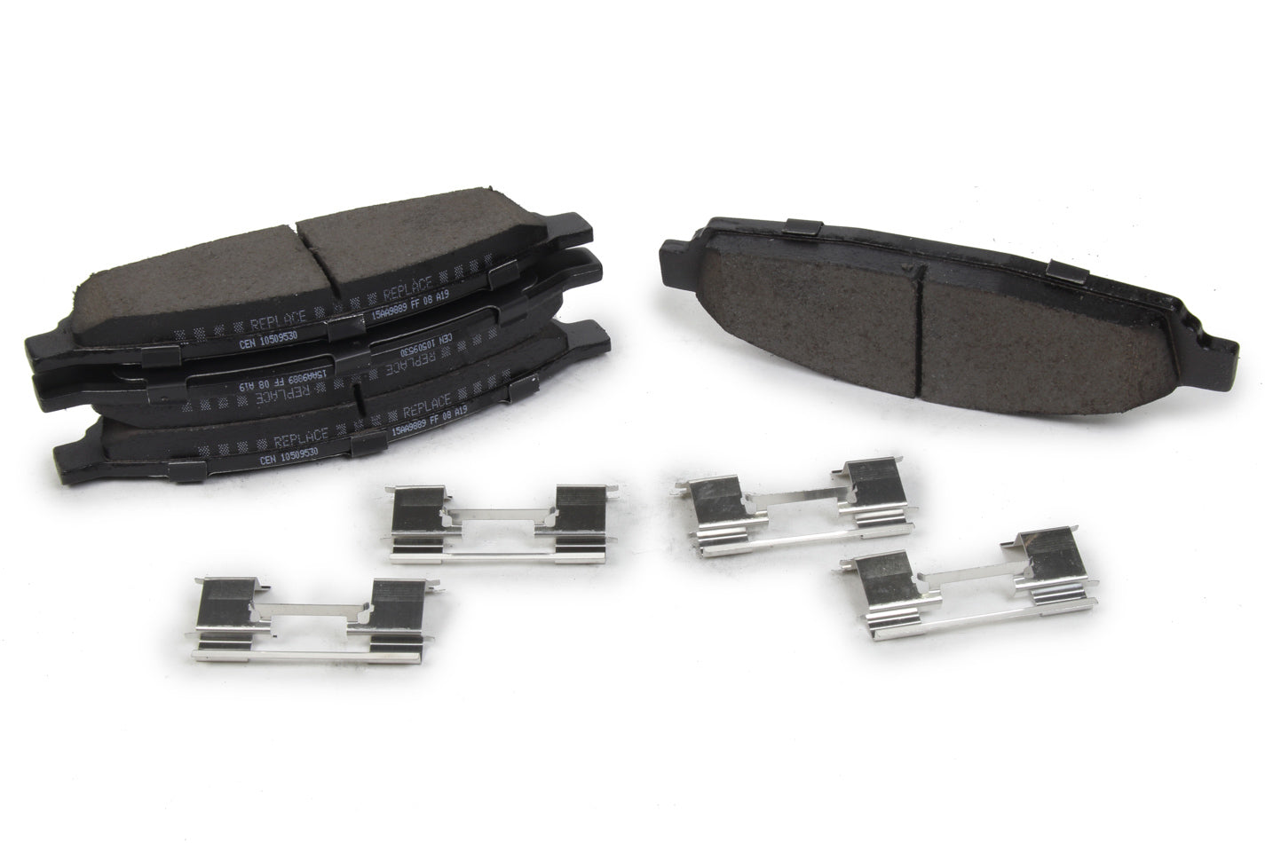 Centric Parts 105.0953 Posi-Quiet Ceramic Brake Pads with Shims and Har Centric Parts 105.0953