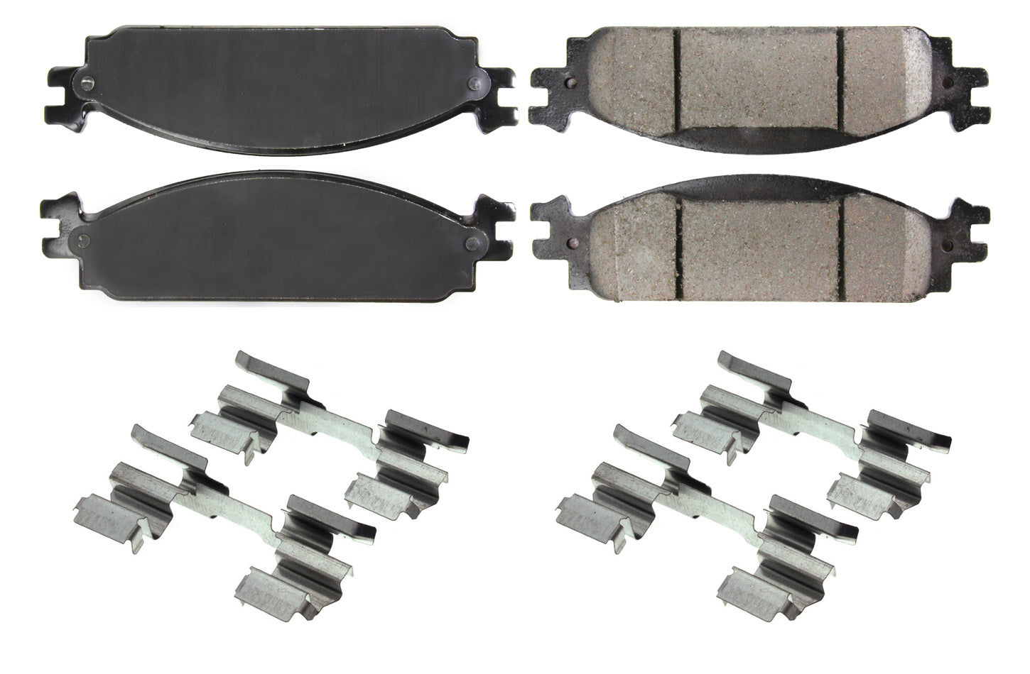 Centric Parts 105.1376 Posi-Quiet Ceramic Brake Pads with Shims and Har Centric Parts 105.1376