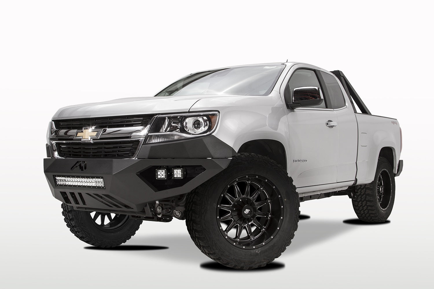 Fab Fours CC15-D3351-B Vengeance Front Bumper; Uncoated/Paintable; No Guard; [AWSL]; Fab Fours CC15-D3351-B