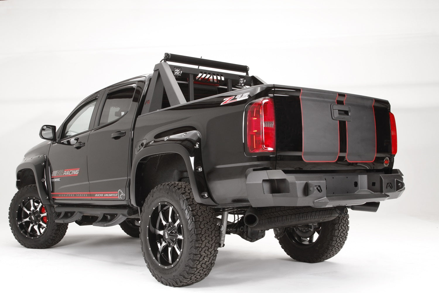 Fab Fours CC15-W3350-B Premium Rear Bumper; Uncoated/Paintable; [AWSL]; Fab Fours CC15-W3350-B