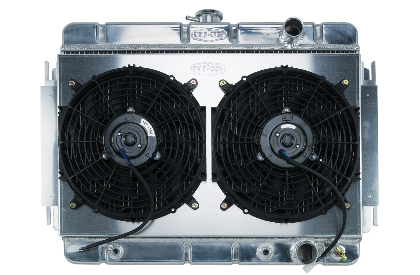 COLD-CASE Radiators CHE541AK 64-65 Chevelle Radiator & Dual 12in Fan Kit AT COLD-CASE Radiators CHE541AK