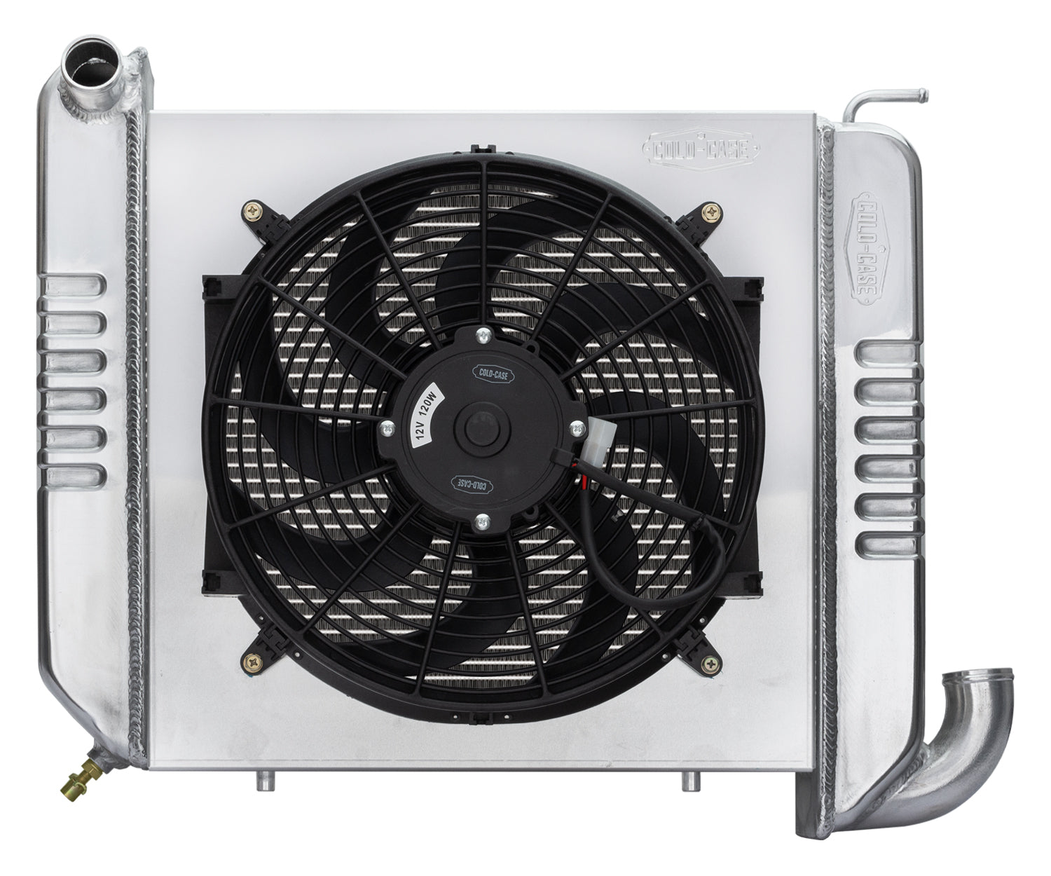 COLD-CASE Radiators CHV712AK 65-68 Corvette Radiator w/ 16in Fan Kit COLD-CASE Radiators CHV712AK