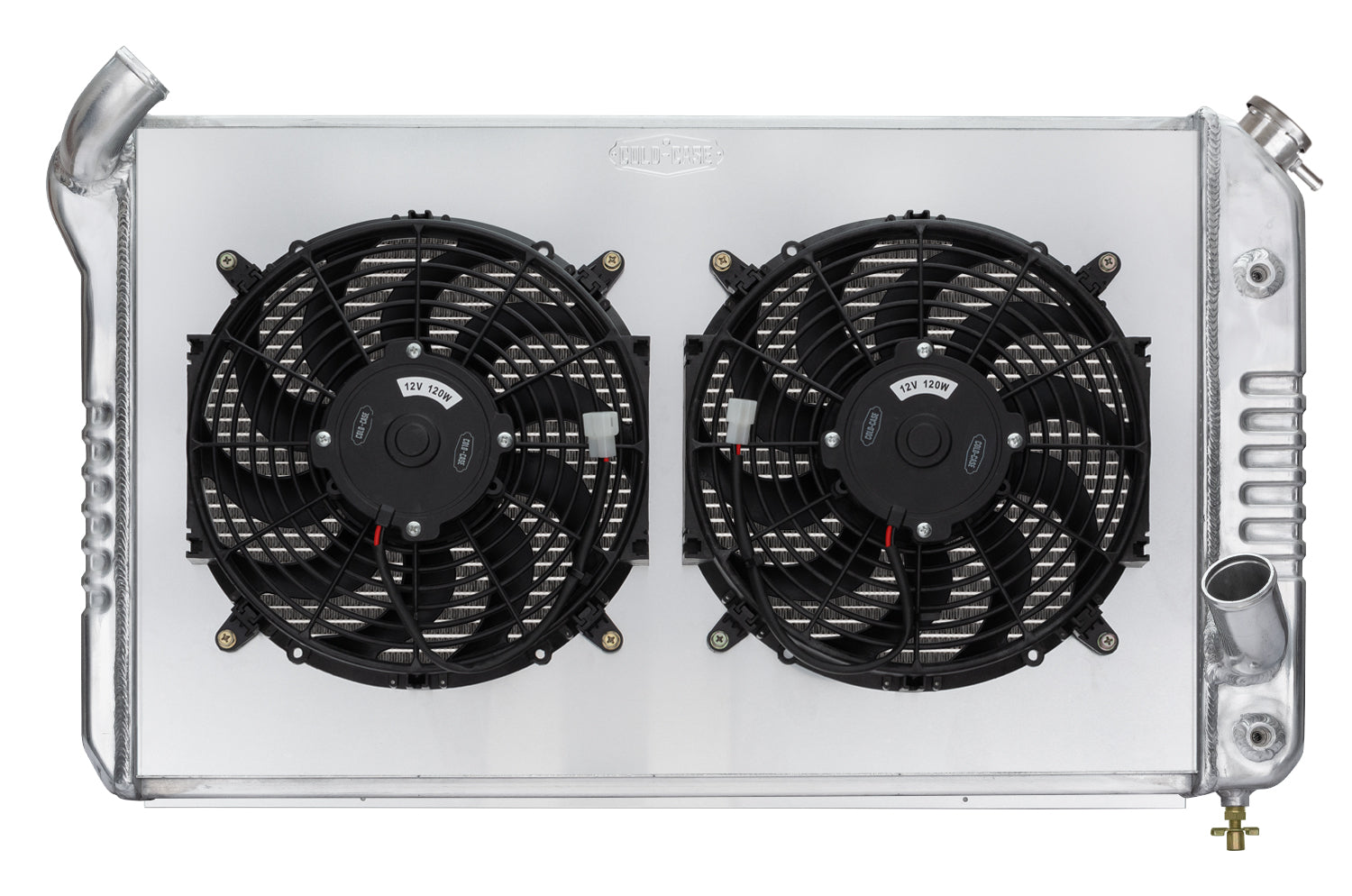 COLD-CASE Radiators CHV714AK 69-72 Corvette Radiator w/ Dual 12in Fan Kit COLD-CASE Radiators CHV714AK
