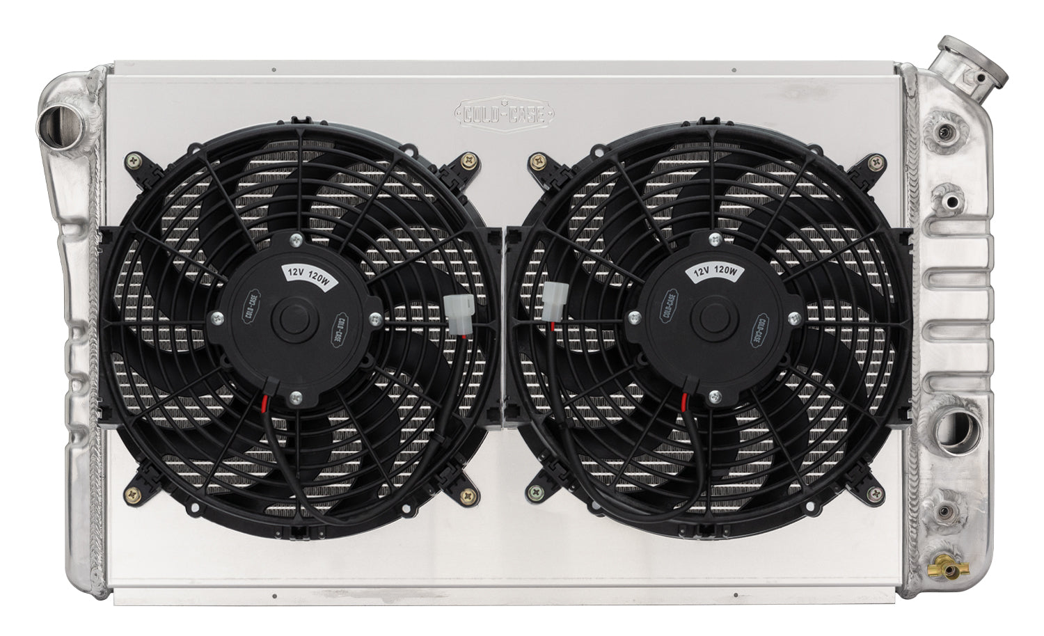 COLD-CASE Radiators CHV719AK 84-90 Corvette Radiator w/ Dual 12in Fan Kit COLD-CASE Radiators CHV719AK