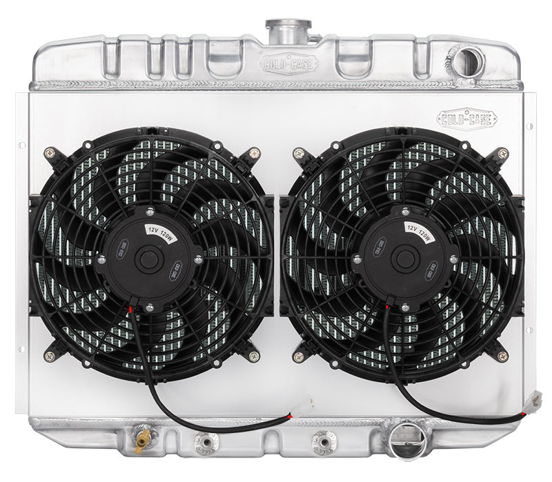 COLD-CASE Radiators FOM587AK 67-70 Mustang Radiator AT 24in Dual 12in Fans COLD-CASE Radiators FOM587AK
