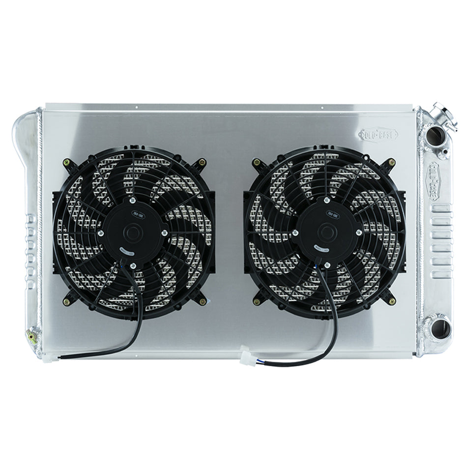 COLD-CASE Radiators GMA546AK 68-72 A-Body LS Swap Rad iator &Dual 12in Fan COLD-CASE Radiators GMA546AK