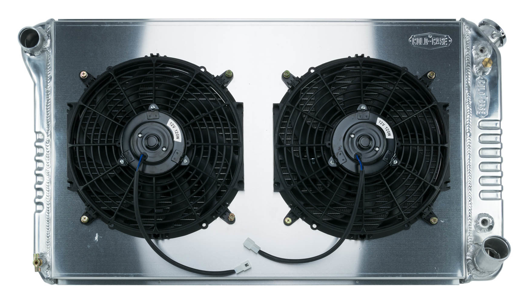 COLD-CASE Radiators GMT558ASK 67-76 GM P/U Radiator w/Dual 14in Fan kit COLD-CASE Radiators GMT558ASK