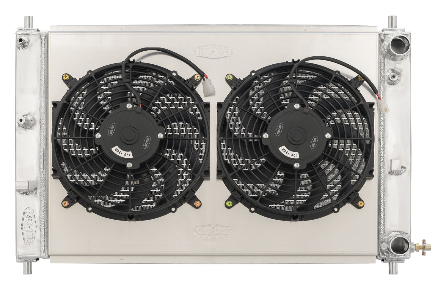 COLD-CASE Radiators LMM573-7K 97-04 Mustang Radiator w/12in Dual Fans Kit COLD-CASE Radiators LMM573-7K