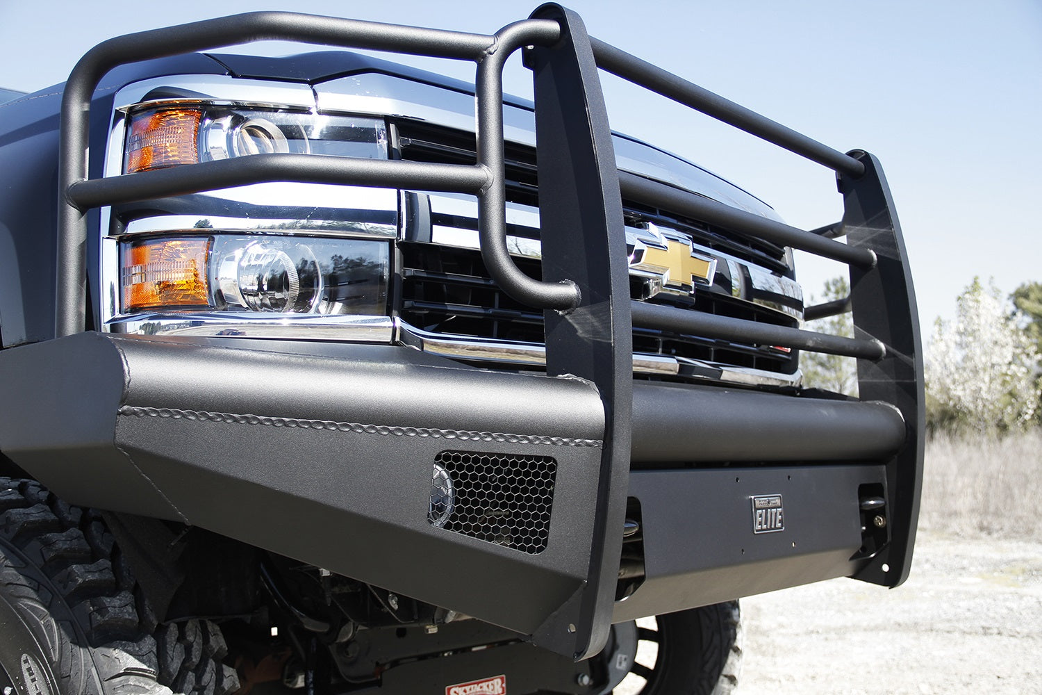 Fab Fours CH14-Q3060-1 Elite Front Ranch Bumper Fab Fours CH14-Q3060-1