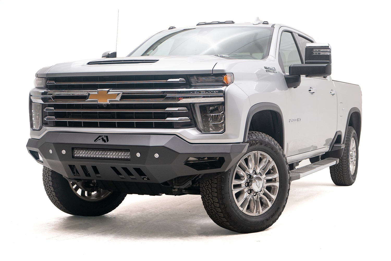 Fab Fours CH20-V4951-1 Vengeance Front Bumper; 2 Stage Black Powder Coated; w/No Guard; Fab Fours CH20-V4951-1