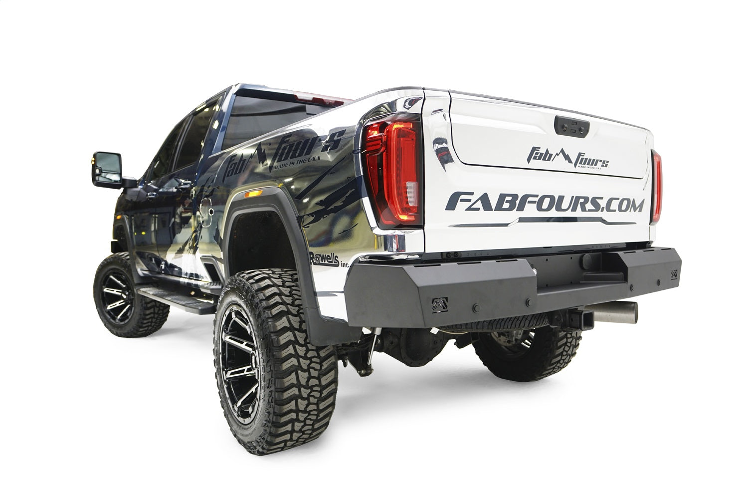 Fab Fours CH20-RT4950-1 Red Steel Rear Bumper; Fab Fours CH20-RT4950-1