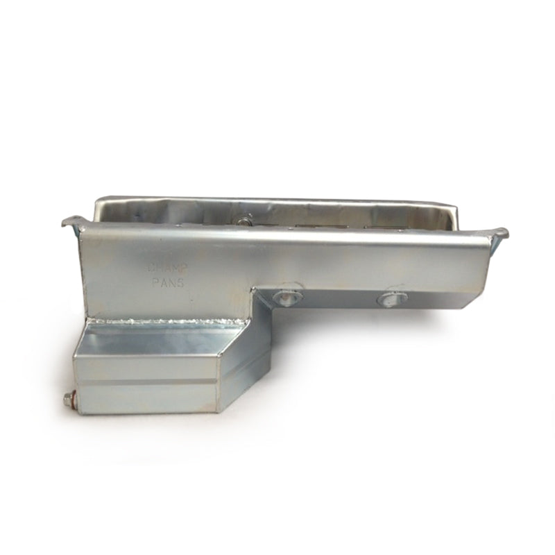 Champ Pans CP81KO SBC C/T Oil Pan w/Full Kickout Champ Pans CP81KO