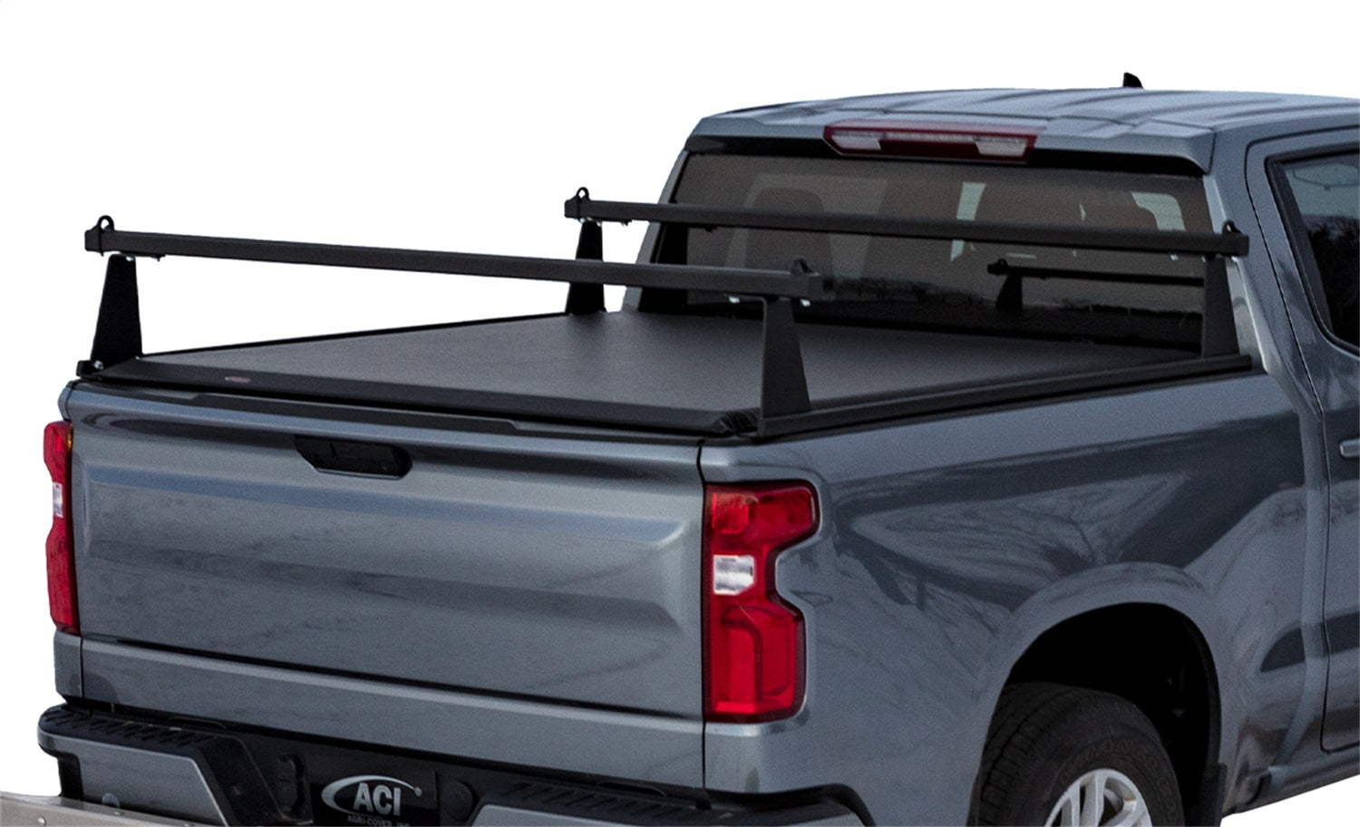 ACI F4020062 ADARAC™ Aluminum M-Series Truck Bed Rack System; Matte Black Finish; ACI F4020062