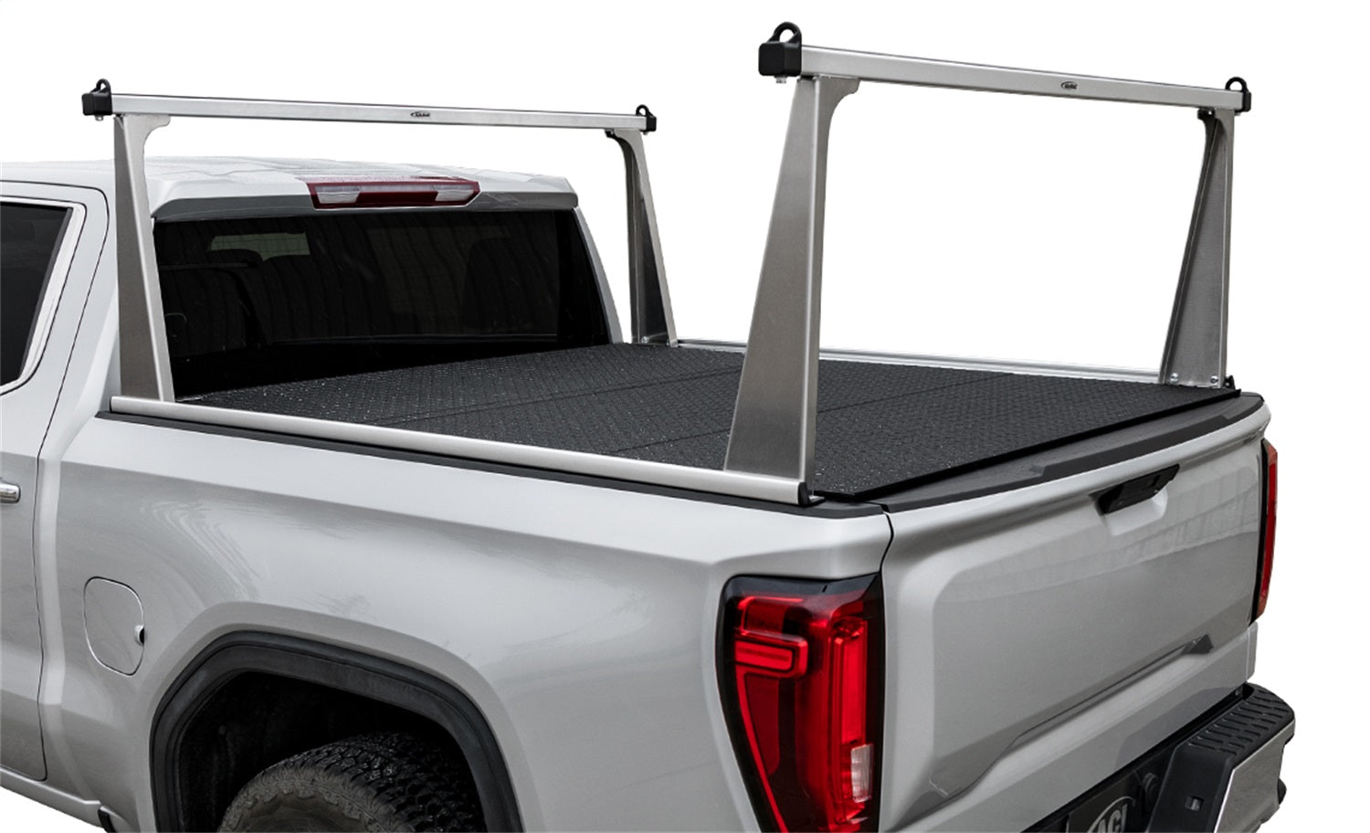 ACI F2020021 ADARAC™ Aluminum Pro Series Truck Bed Rack System; Silver Finish; ACI F2020021