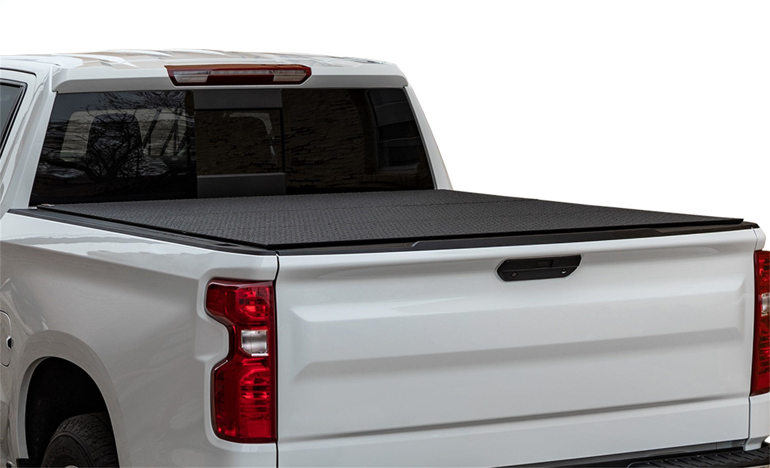 ACI B0020109 LOMAX™ Professional Series Tonneau Cover; Diamond Plate Finish; Single Rail; ACI B0020109