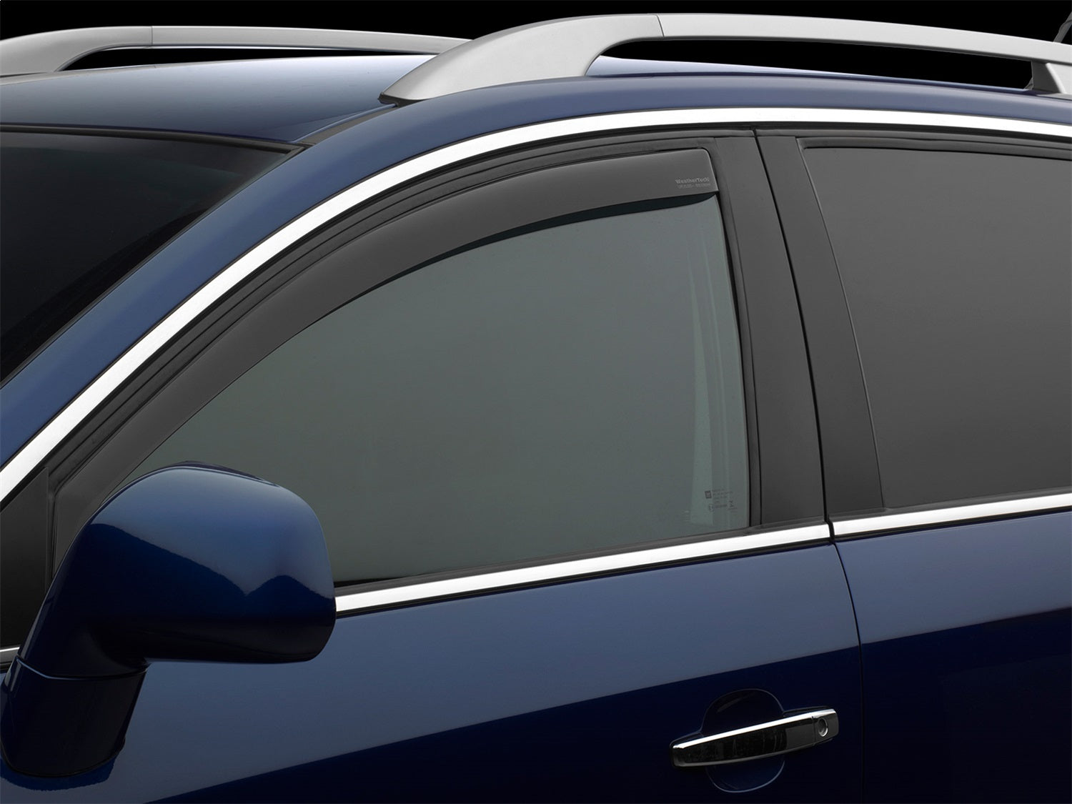 Weathertech 801000IM Side Window Deflector; Front; Dark Tint; Weathertech 801000IM