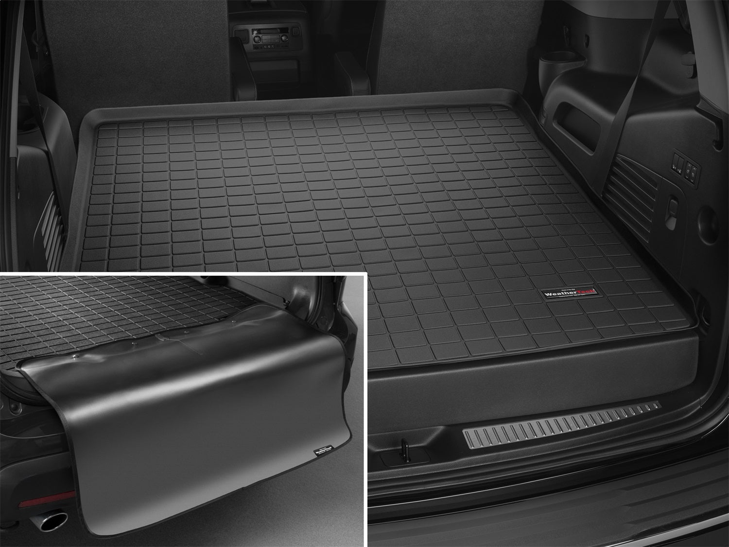 Weathertech 40710SK Cargo Liner w/Bumper Protector; Black; Behind 2nd Row Seating; Weathertech 40710SK