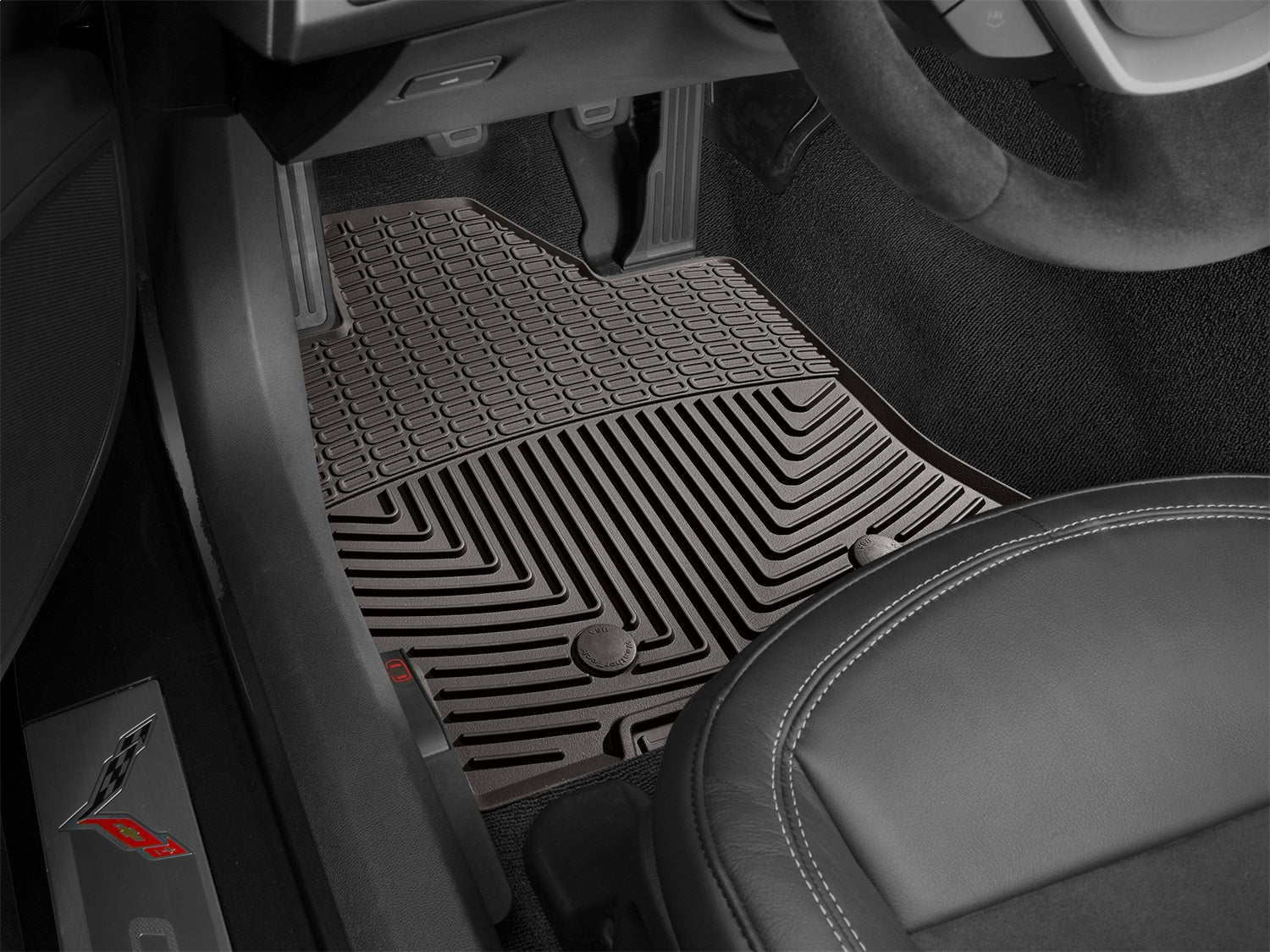 Weathertech W440CO All Weather Floor Mats; Cocoa; Front; Weathertech W440CO