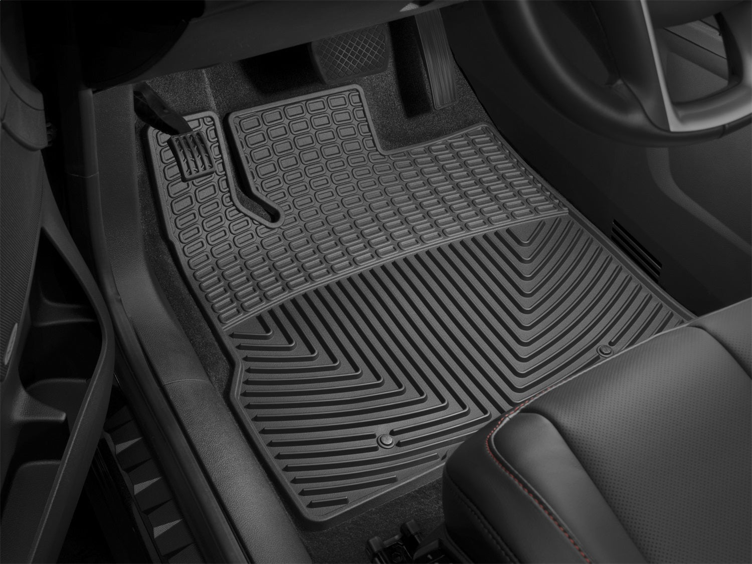 Weathertech W440 All Weather Floor Mats; Black; Front; Weathertech W440