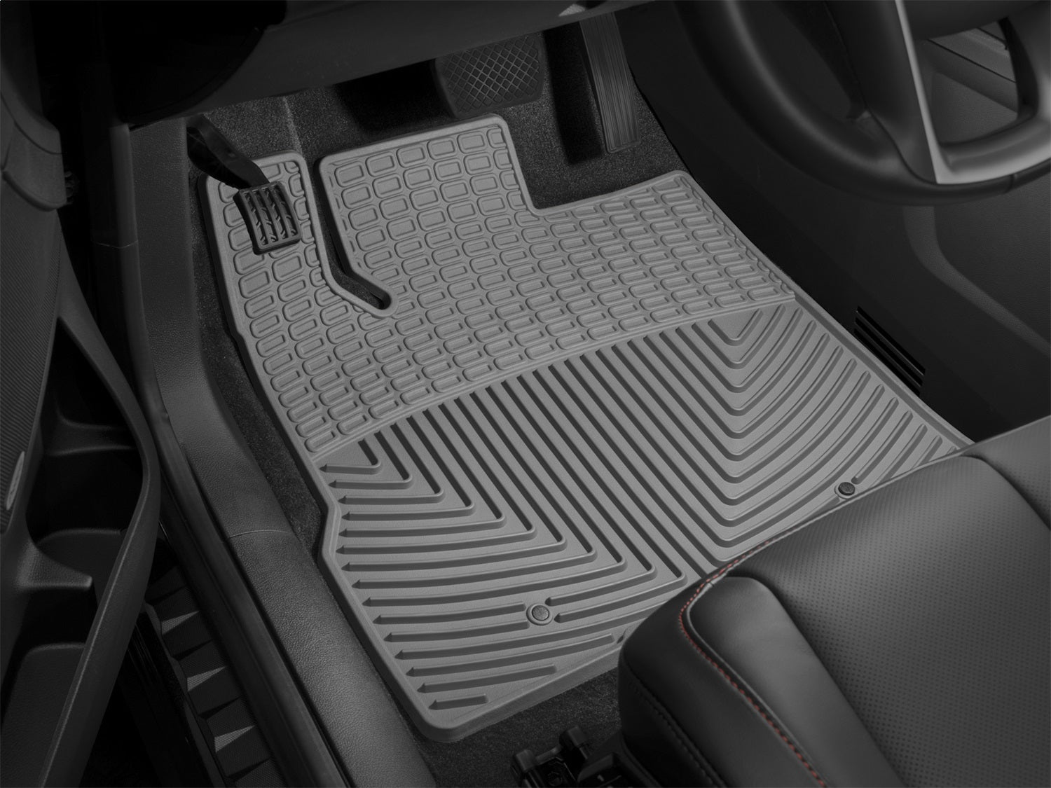 Weathertech W343GR All Weather Floor Mats; Gray; Front; Weathertech W343GR