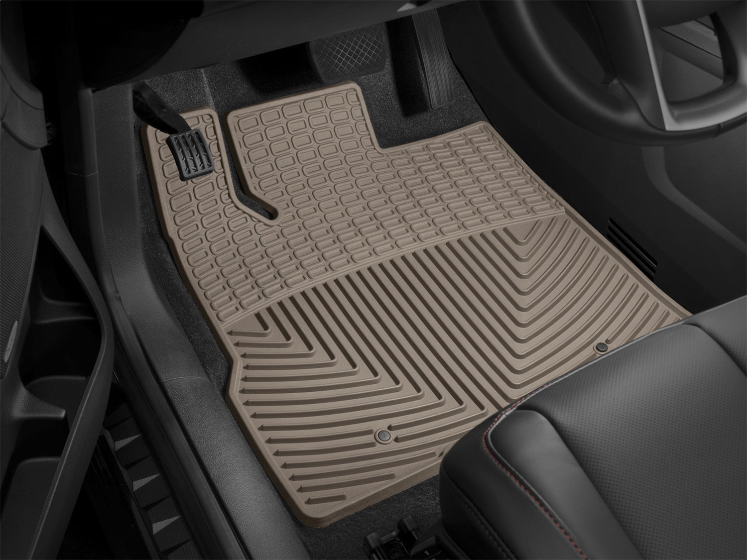 Weathertech W440TN All Weather Floor Mats; Tan; Front; Weathertech W440TN