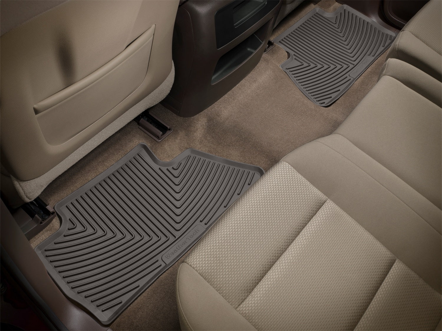 Weathertech W441CO All Weather Floor Mats; Cocoa; Rear; Weathertech W441CO