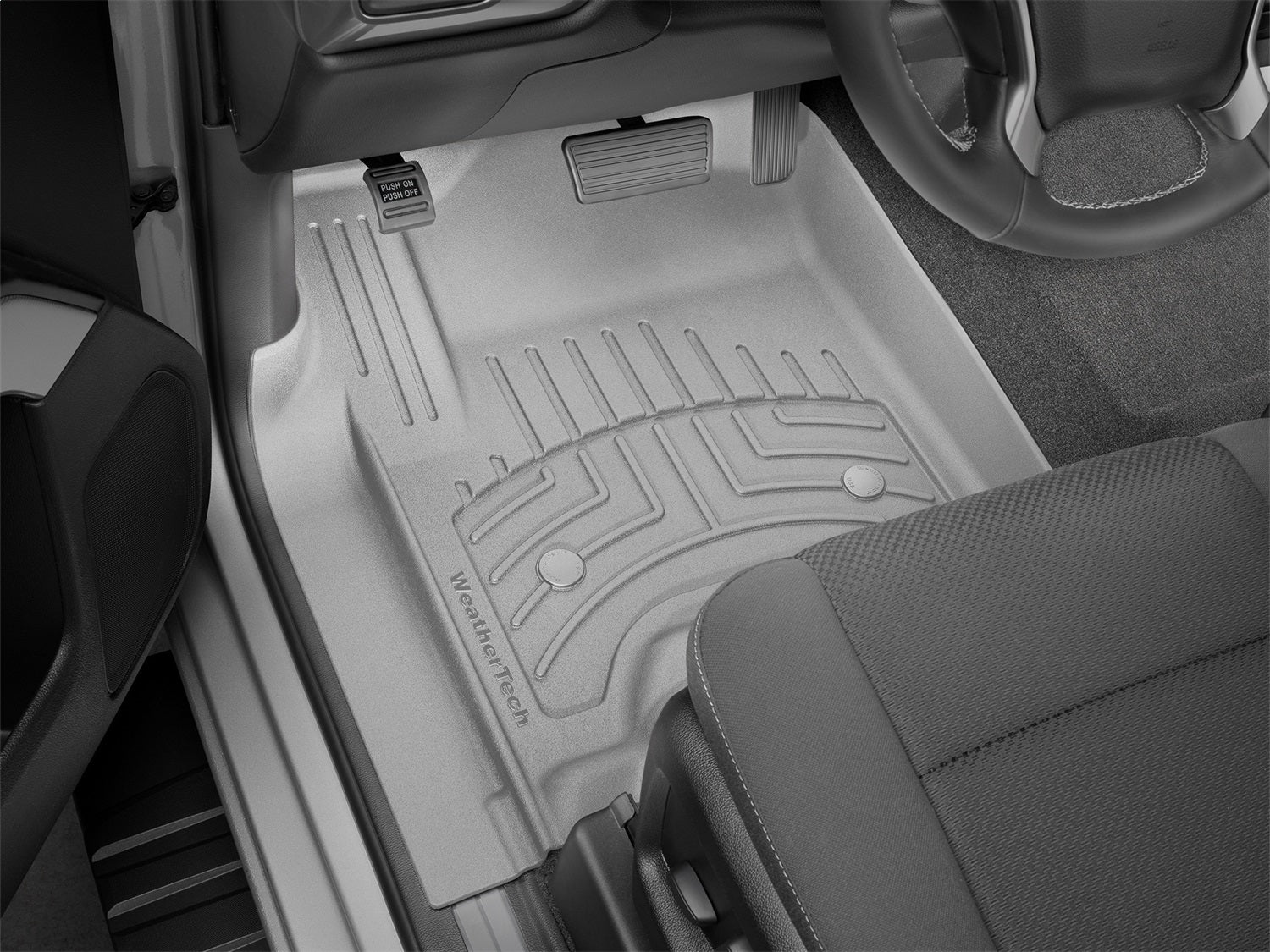 Weathertech 466071IM FloorLiner™ HP; Gray; Front; Weathertech 466071IM
