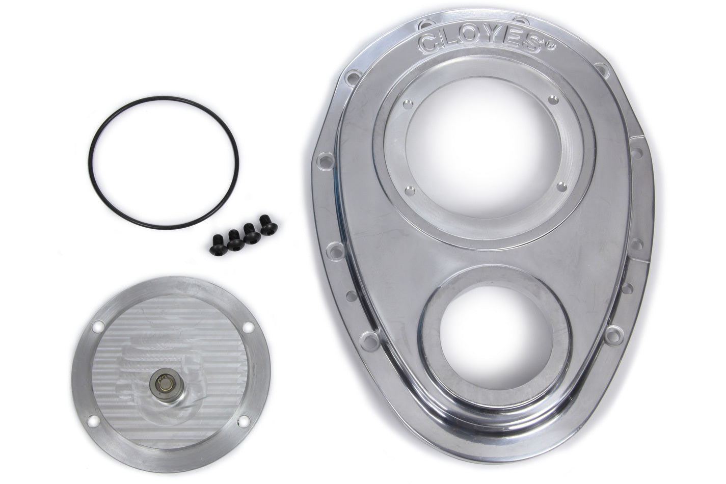 Cloyes 9-229 Aluminum Timing Cover - SBC w/BBC Snout 2pc. Cloyes 9-229