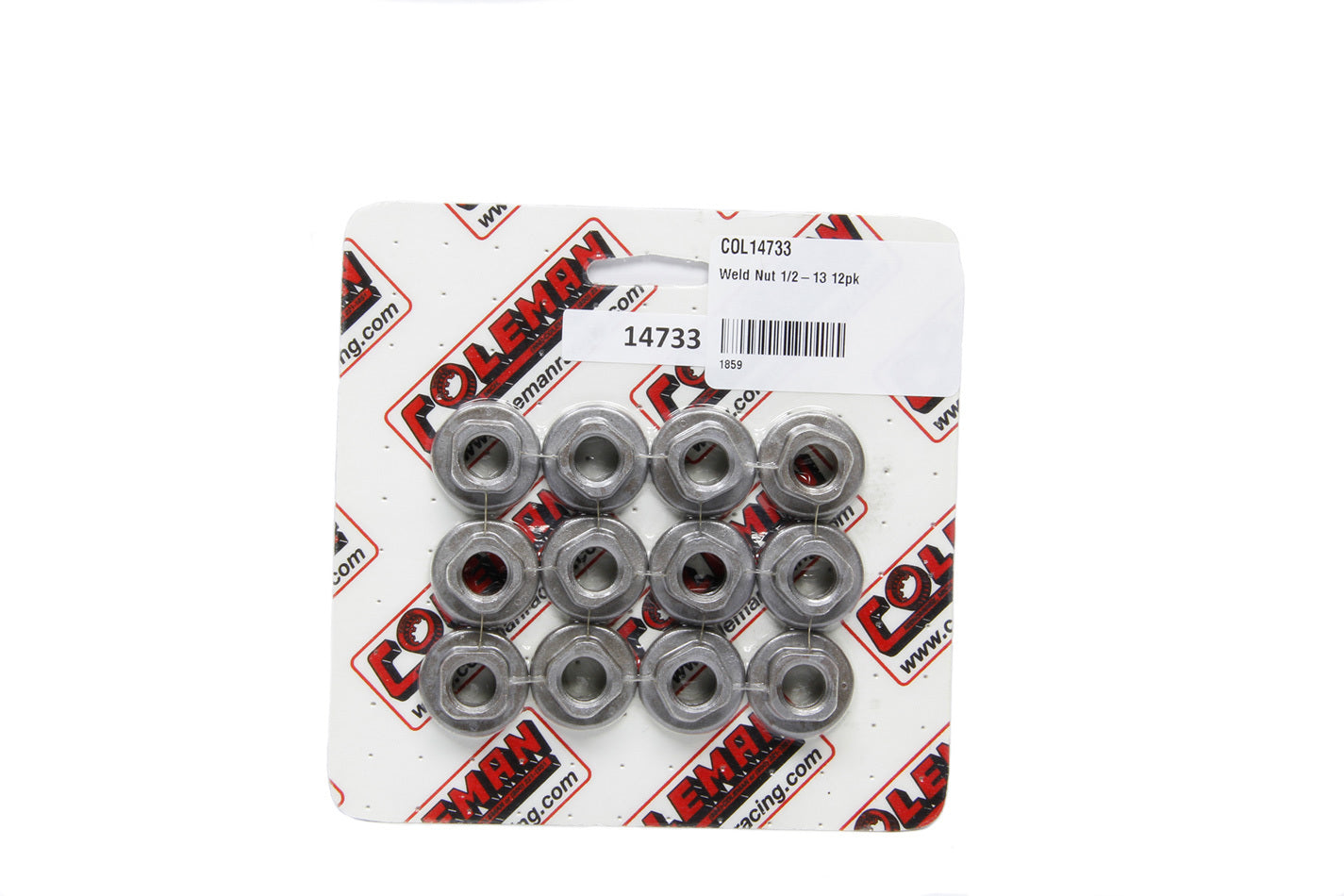 Coleman Machine 14733 Weld Nut 1/2-13 12pk Coleman Machine 14733