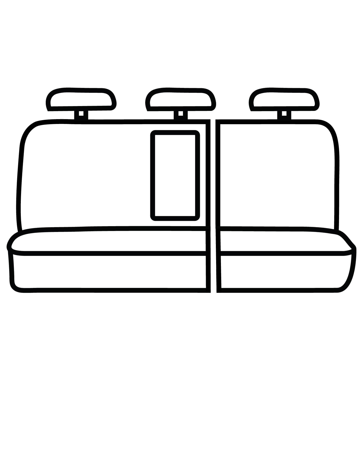 Covercraft SSC8489CABN 60/40 REAR SEAT CVR 19-26 GM 1500/20-26 HD Covercraft SSC8489CABN
