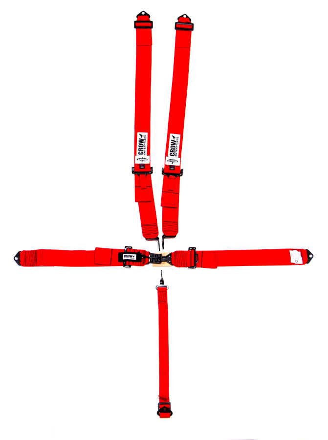crow safety 11002B 5-Pt Harness Small Latch RD Bolt In Blk Hardware crow safety 11002B