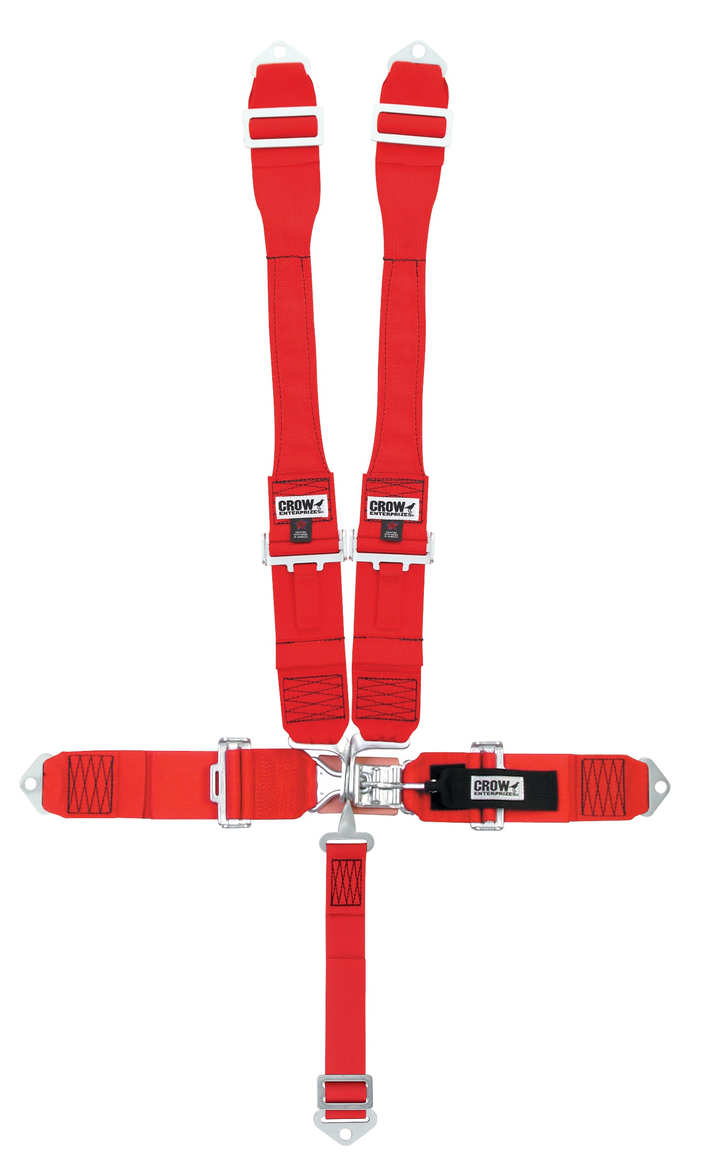 crow safety 11002DB 5-Way L&L  52in Lap Belt Pull-down Indiv DB Har crow safety 11002DB