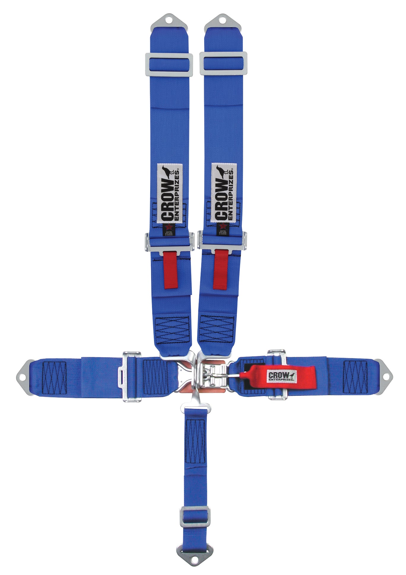 crow safety 11003 5-Pt Harness Small Latch Blu Bolt In Pull Down crow safety 11003