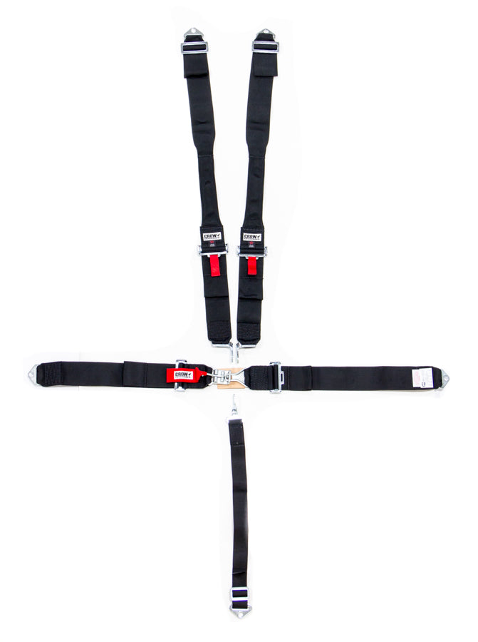 crow safety 11004DB 5-Pt Harness Small Latch Blk Hans Bolt In Pull Do crow safety 11004DB