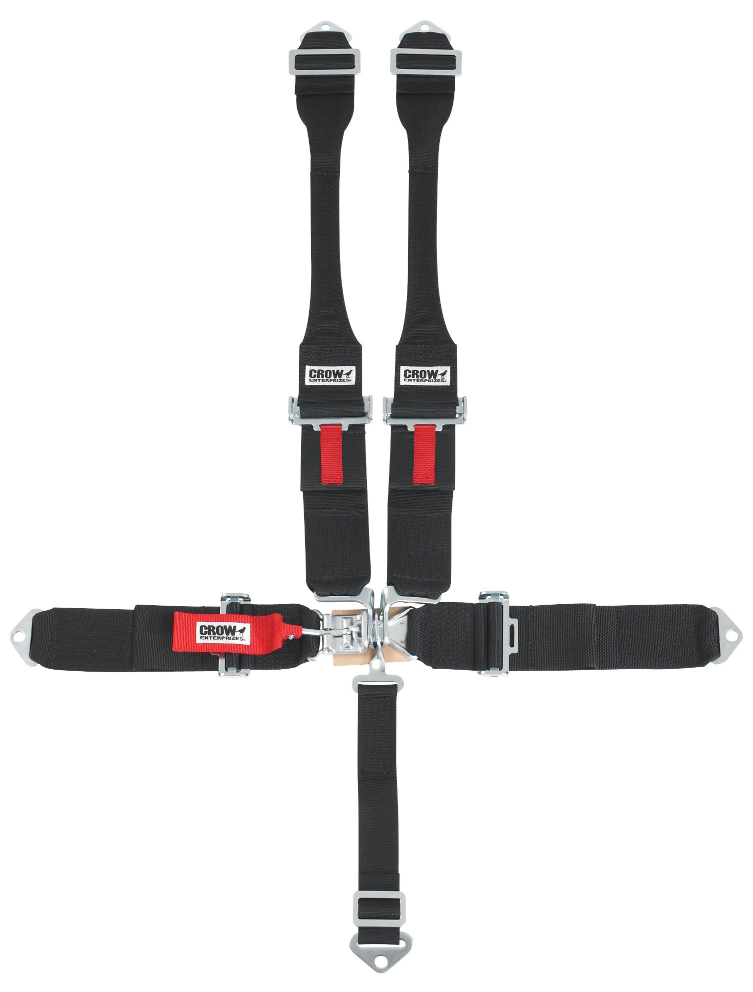 crow safety 11004B-DB 5-Pt Harness Small Latch Blk Hans Bolt In Blk Har crow safety 11004B-DB