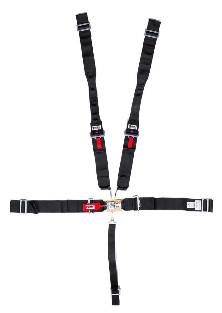 crow safety 11014DB 5-Pt Harness Small Latch Blk Hans Wrap Around Pul crow safety 11014DB