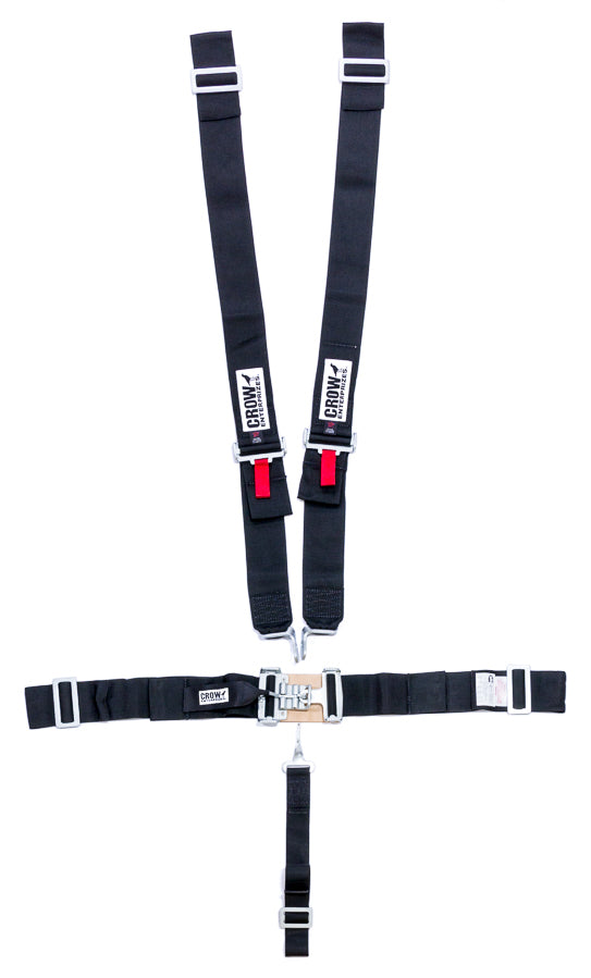 crow safety 11074 5-Pt Harness Big Latch Blk Wrap Around Pull Dow crow safety 11074