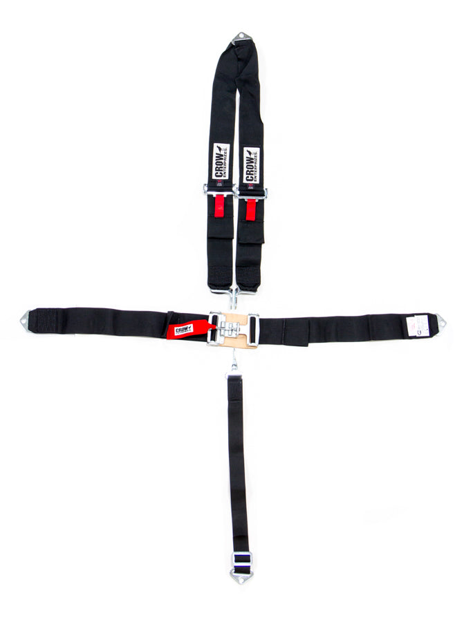 crow safety 11084A 5-Pt Harness Big Latch Blk Bolt In V Type crow safety 11084A