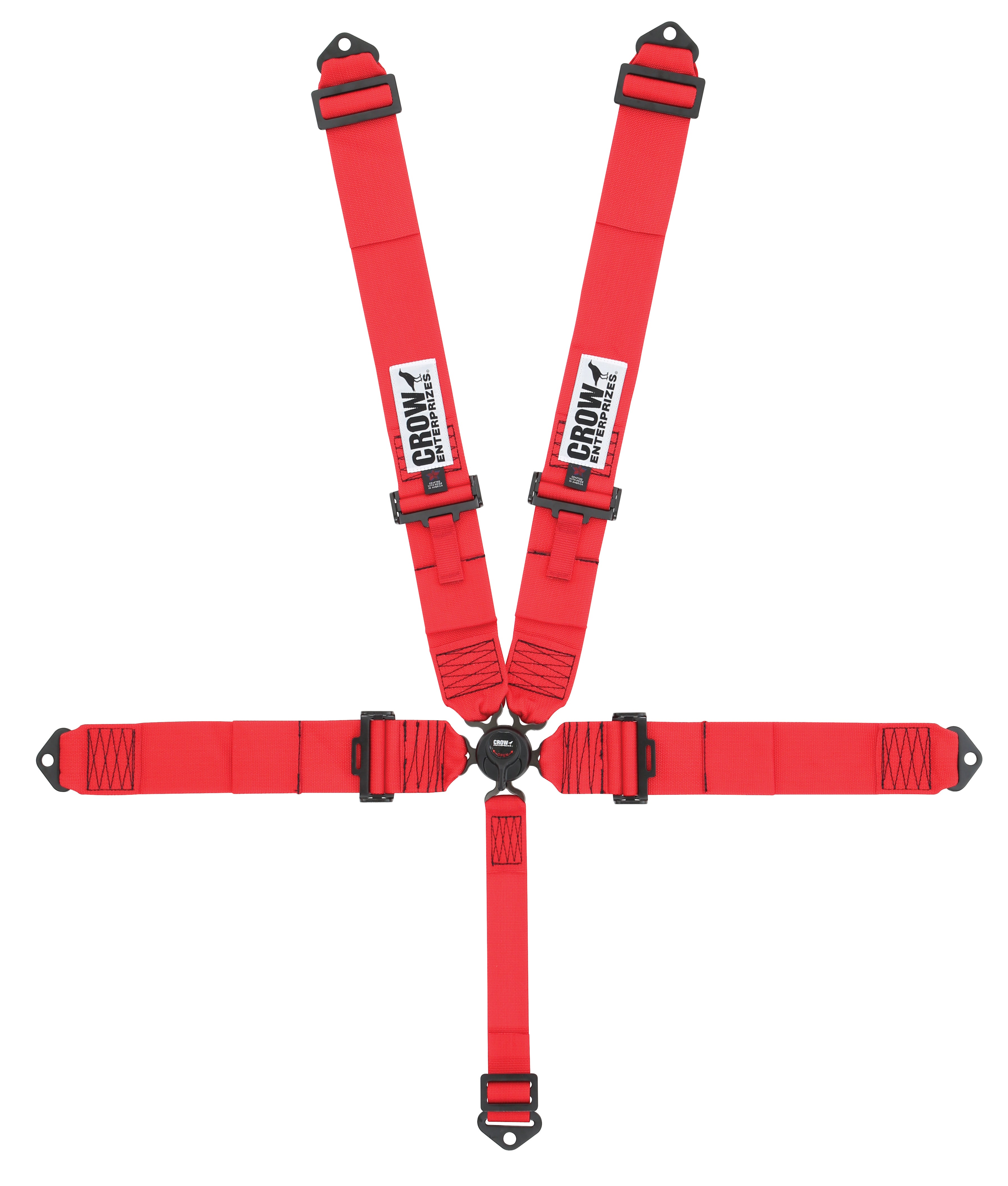 crow safety 11102B 5-Way 3in Kam Lock 52in Lap Belt Pull-down  All crow safety 11102B