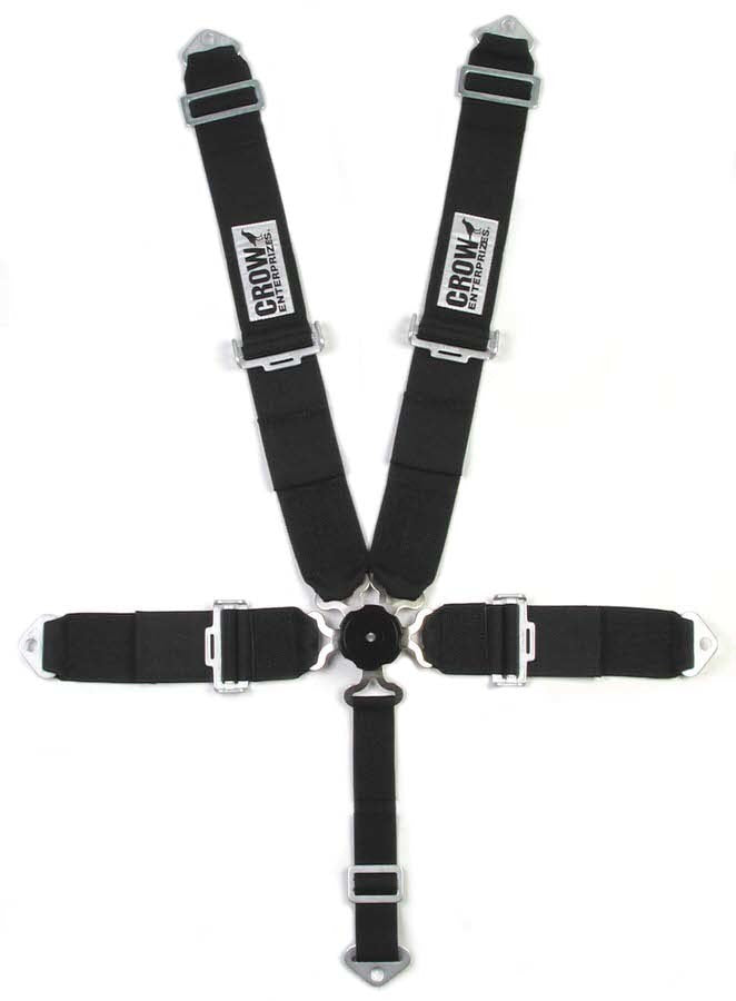 crow safety 11104 5-Way  Kam Lock  3in 50in Lap Belt Black crow safety 11104