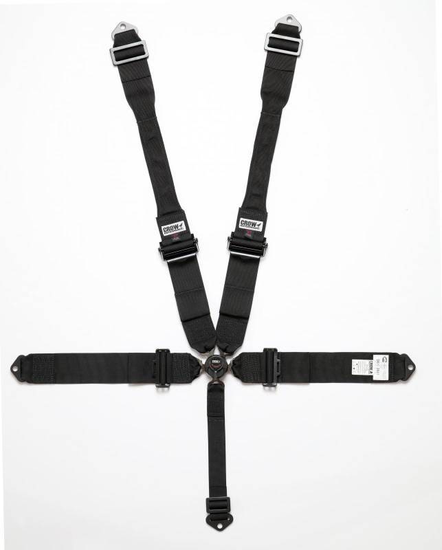 crow safety 11104PRB 5 Way Kam Lock DB Harness Alum Black crow safety 11104PRB
