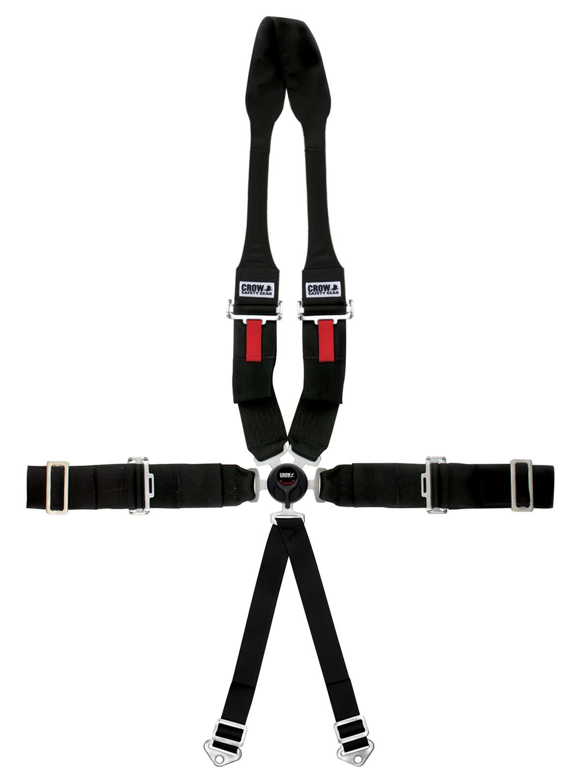 crow safety 11114DBA 6-Way 3in Restraint Kam Lock Lap Belt Pull Up Dr crow safety 11114DBA