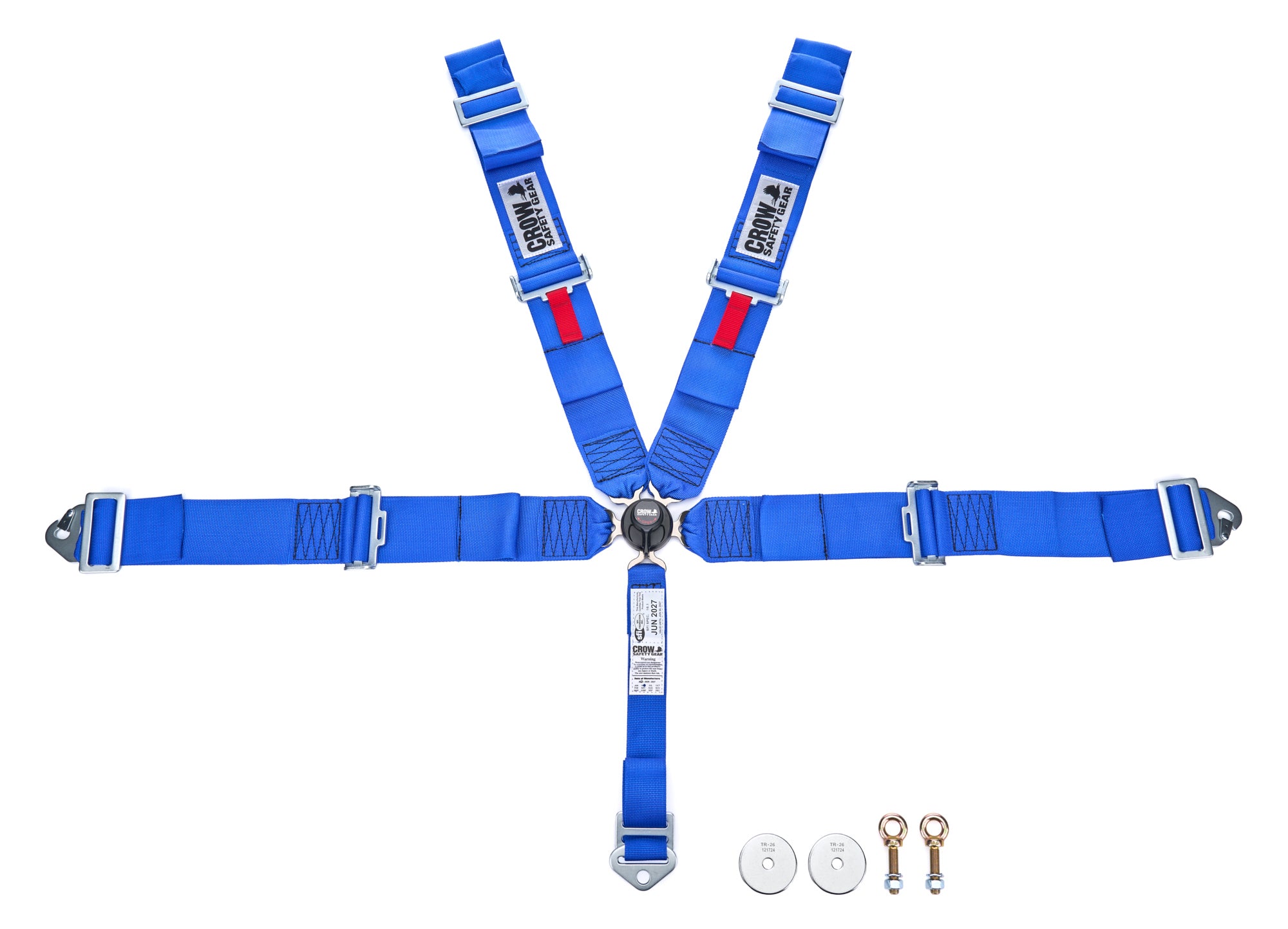 crow safety 11143A 5-Way 3in Kam Lock 52in Lap Belt Pull-Up  Clip-i crow safety 11143A