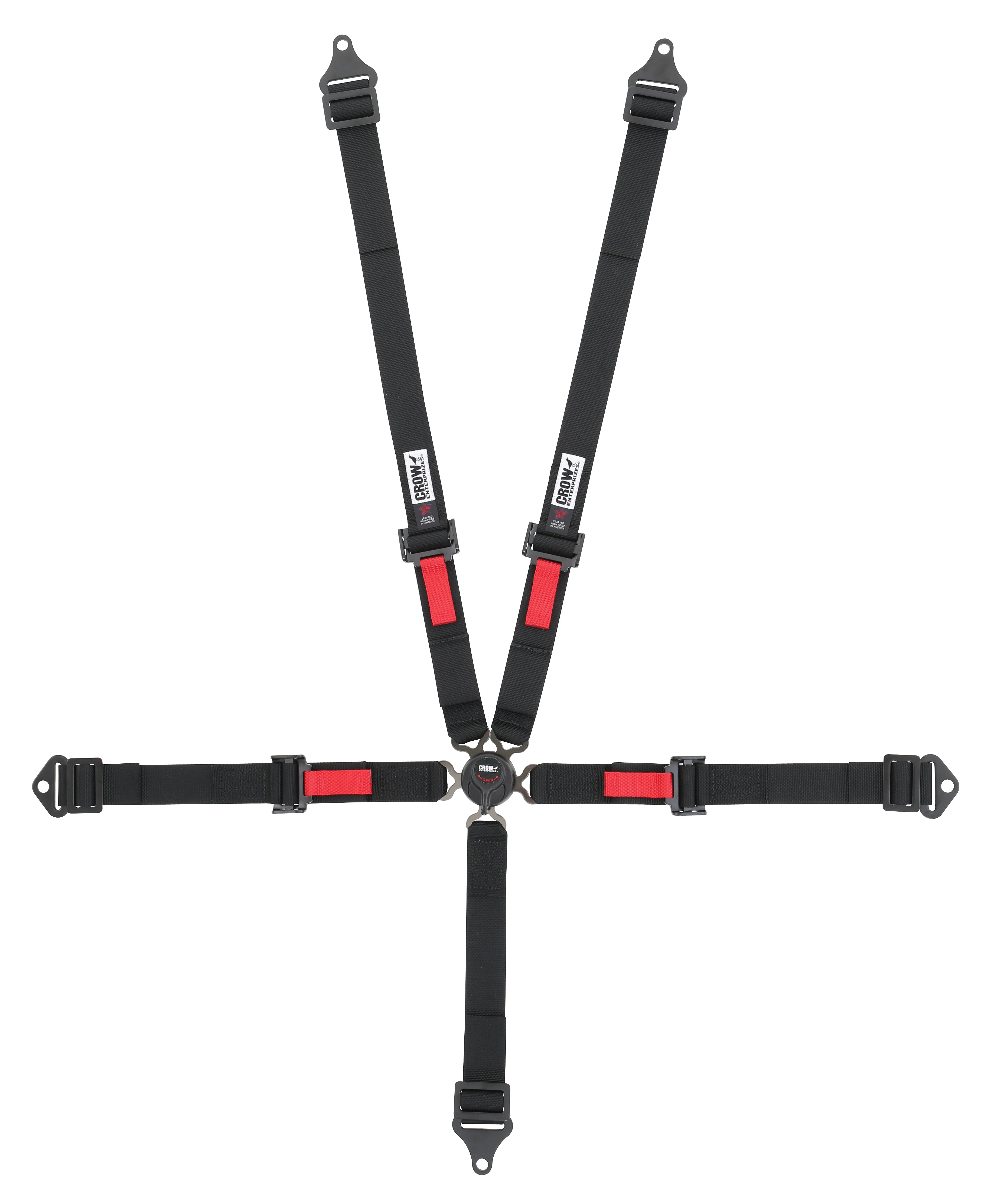crow safety 11174AB Kam Lock 2in Belts Black Pull-Up Bolt In Or Wrap crow safety 11174AB