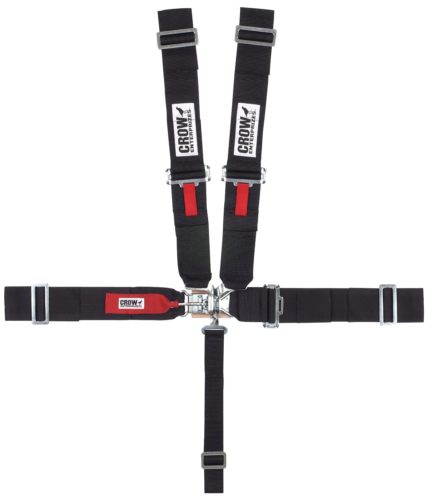 crow safety 20054 5-Pt Harness Small Latch Black Pull Down LS Only crow safety 20054