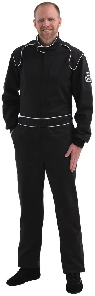 crow safety 23014 Proban Suit Medium BLACK SFI-3.2A/1 Style Legacy crow safety 23014